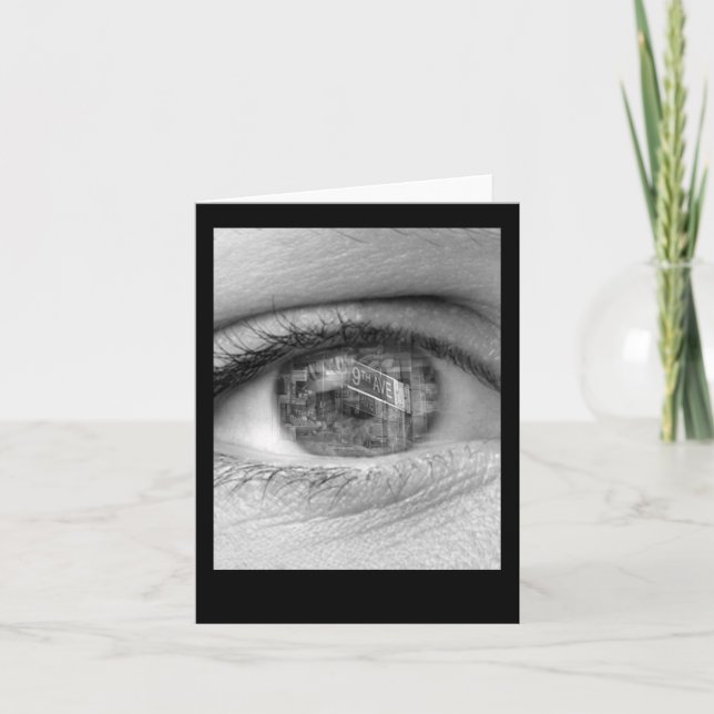 Cartão A View of Ninth Avenue card (Frente)