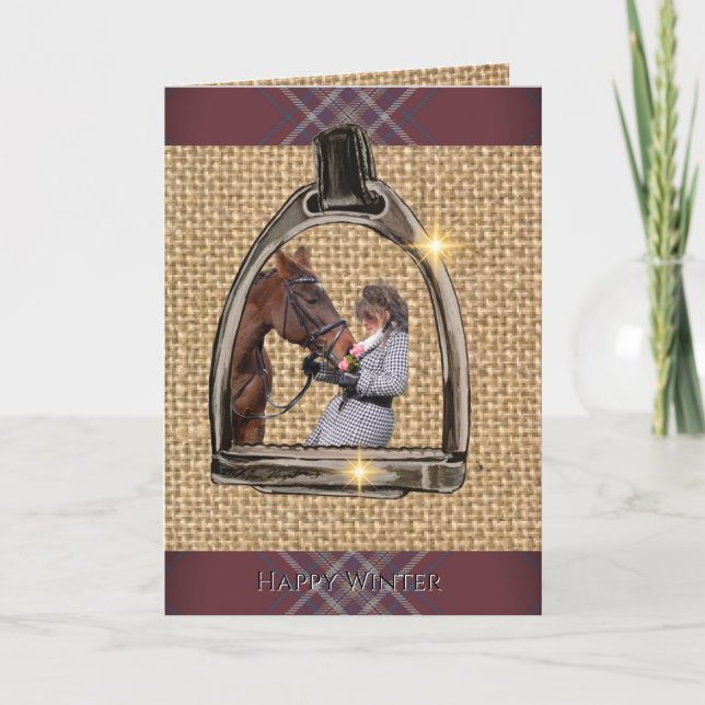 CARTÃO A VIEW THROUGH THE STIRRUPS (Frente)