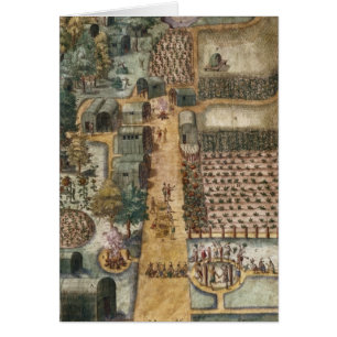 Cartão A vila indiana de Secoton, c.1570-80