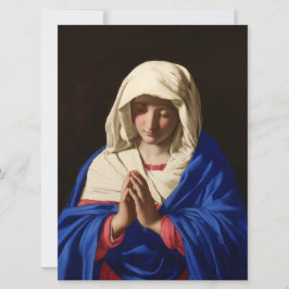 Cartão A Virgem Maria na Oração