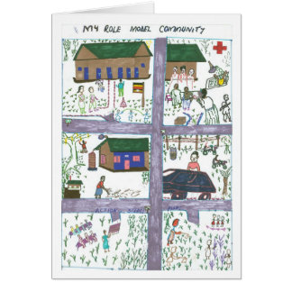 Cartão A visão de Rossette de uma comunidade modelo