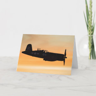 Cartão A Vought F4U Corsair Fighter