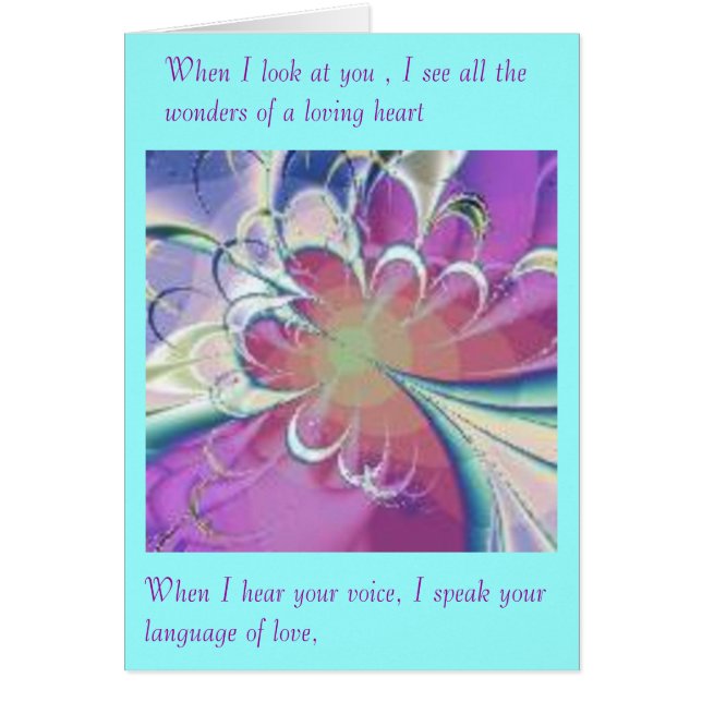 Cartão A voz da paixão (Frente)