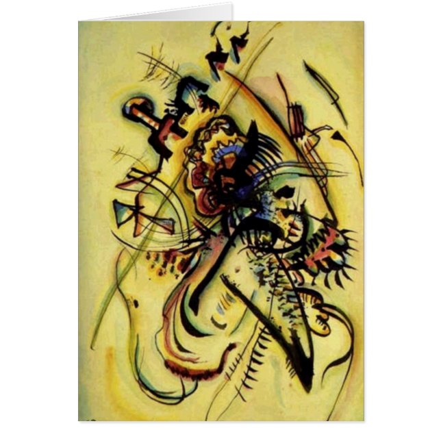 Cartão À Voz Desconhecida de Kandinsky (Frente)