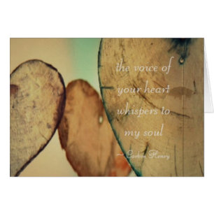 Cartão A Voz Dos Seus Sussurros Para A Minha Alma
