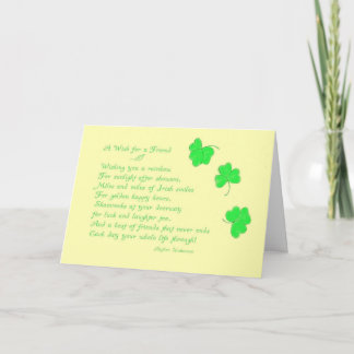 Cartão A Wish for a Friend-St. Patrick's Day