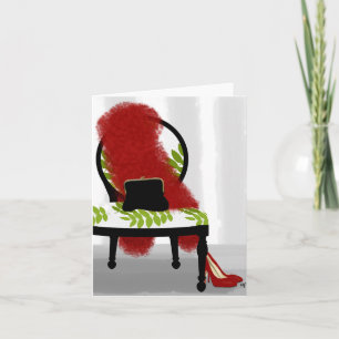 Cartão A Woman's Night Out - Dressing room note card