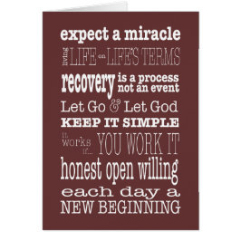 Cartão AA Sayings & Slogans 2