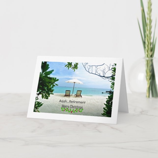 Cartão Aaah...Aposentadoria, Feliz Natal (Frente)