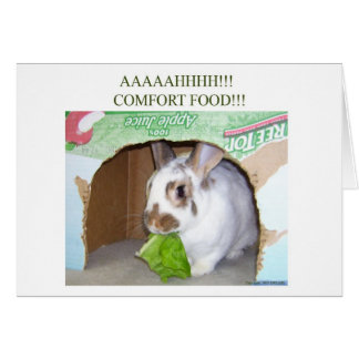 Cartão AAAHHH! Comida de conforto!