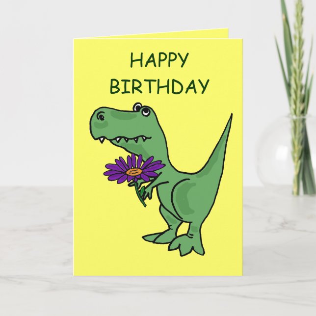 Cartão AB- T-Rex Birthday Card (Frente)
