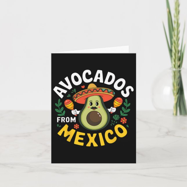 Cartão Abacates Do México Cinco De Mayo Mexicano Fiesta (Frente)