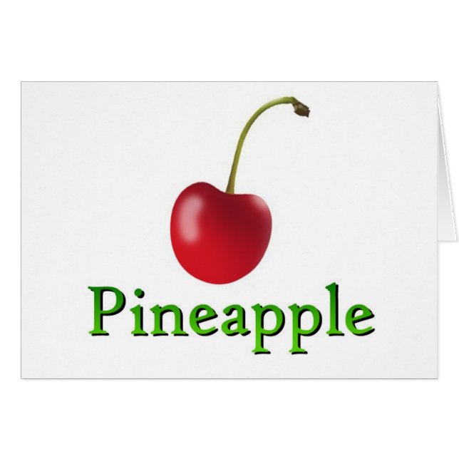 Cartão Abacaxi (Frente Horizontal)