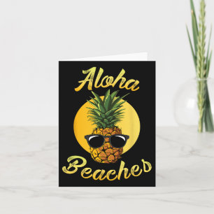 Cartão Abacaxi Pulga Camisa Aloha Praias Havaí H