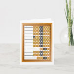 Cartão Abacus<br><div class="desc">An abacus for doing calculations on. This design looks really effective on these Greeting Card</div>