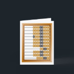 Cartão Abacus<br><div class="desc">An abacus for doing calculations on. This design looks really effective on these Greeting Card</div>