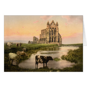 Cartão Abadia III de Whitby, Whitby, Yorkshire,