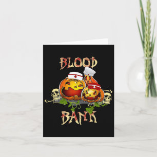 Cartão Abaixar Abóbora Sangue Nk Halloween Cientista Medi