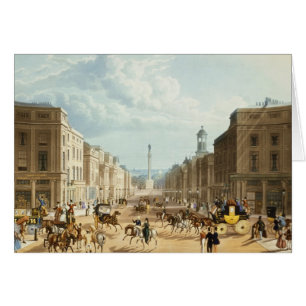 Cartão Abaixe a rua regente, bar. por Ackermann, c.1835