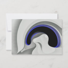 Cartão Abaixo do Azul: Cinza Abstrato, Preto e Azul