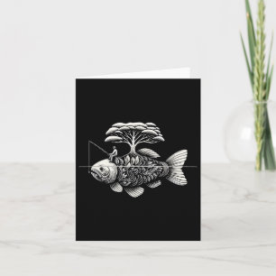 Cartão Abastecimento de pesca Pescarista Engraçado Nature