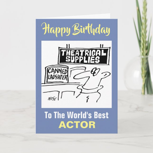 Cartão Abate em lata vendido no fornecedor teatral (Frente)