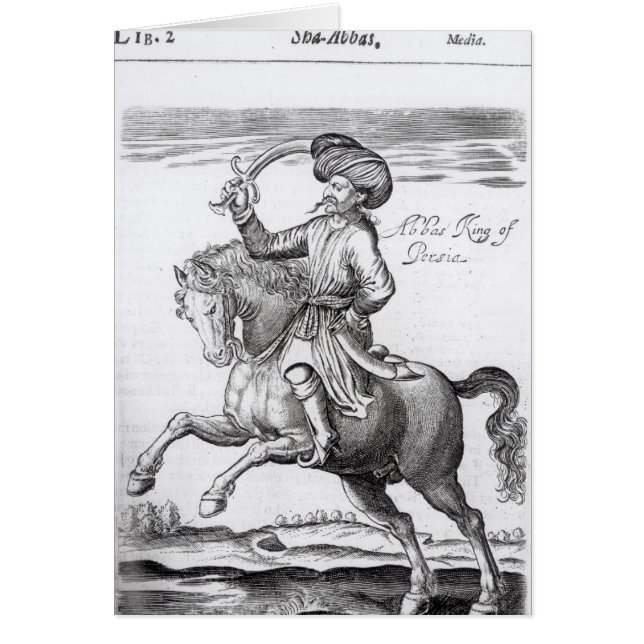 Cartão Abbas, rei de Persia (Frente)