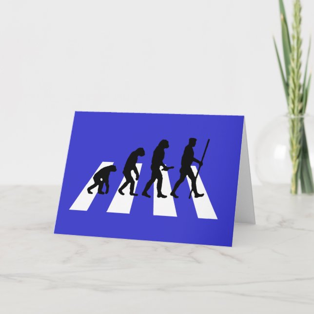 Cartão Abbey Road Evolution Greeting Card (Frente)