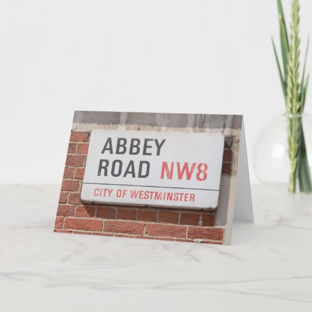 Cartão Abbey Road London (Frente)