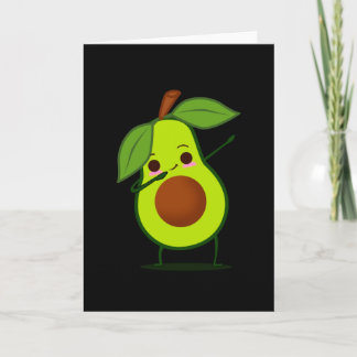 Cartão Abbing Green Avocado Dab Funny Fruta