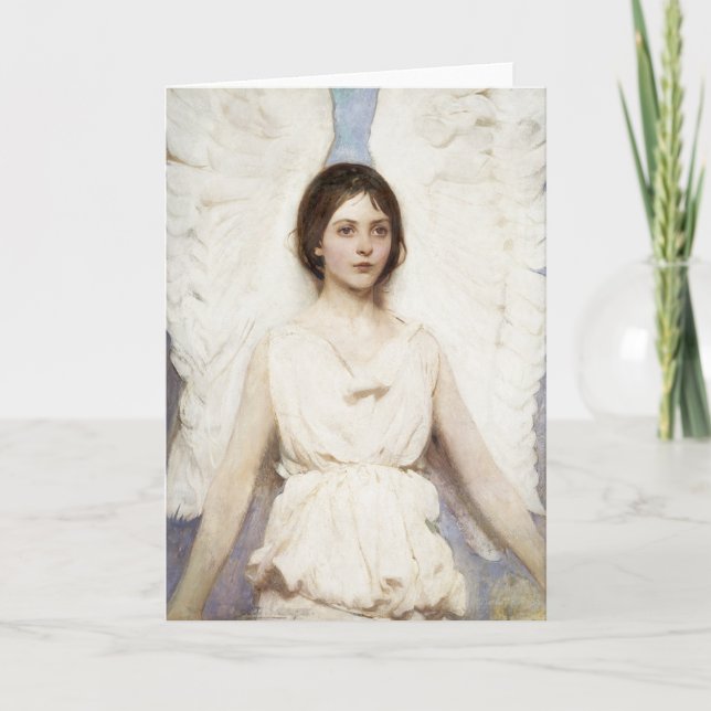 Cartão Abbott Handerson Thayer Angel Greeting Card (Frente)