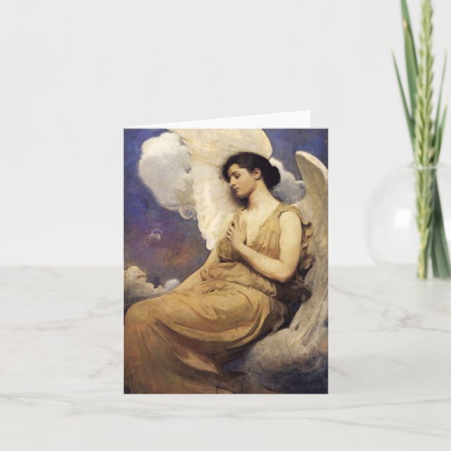 Cartão Abbott Handerson Thayer Winged Figure Note Card (Frente)