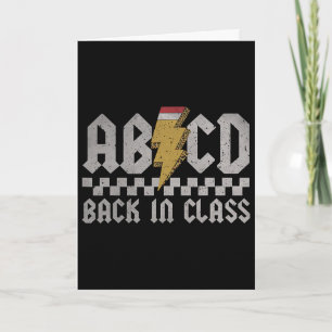 Cartão Abcd Ck Em Cl Primeiro Dia Ck Na Escola Professor