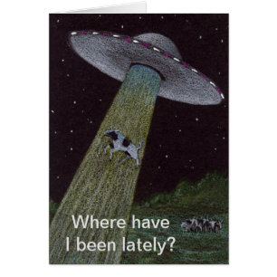 Cartão Abdução de alienígenas