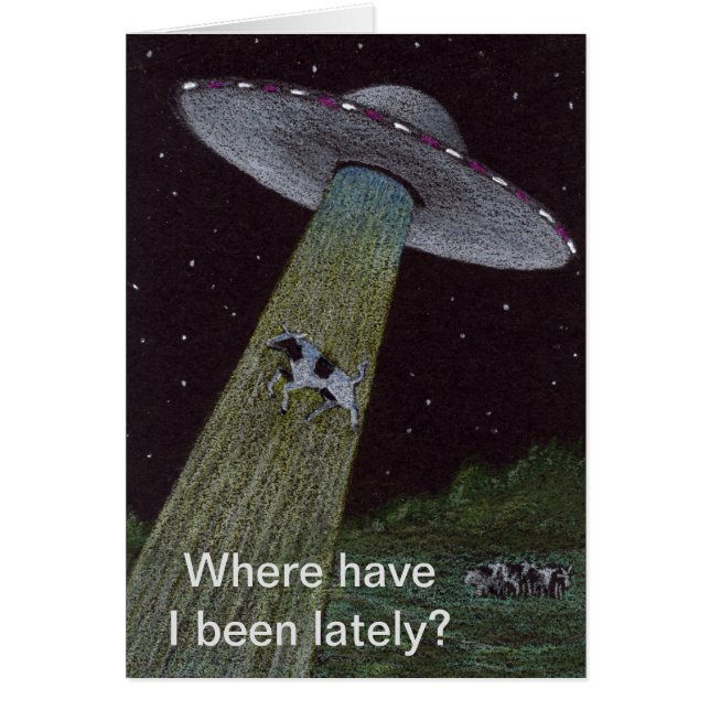 Cartão Abdução de alienígenas (Frente)