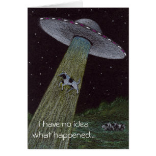 Cartão Abdução de alienígenas