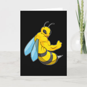 Cartão Abeia como Fisicultista