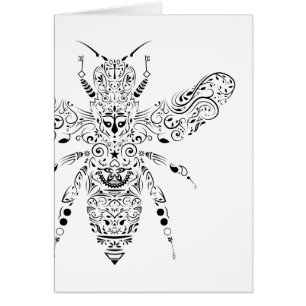 Cartão abelha de beleza