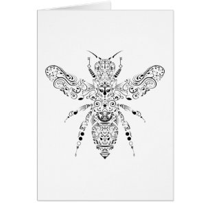 Cartão abelha de beleza