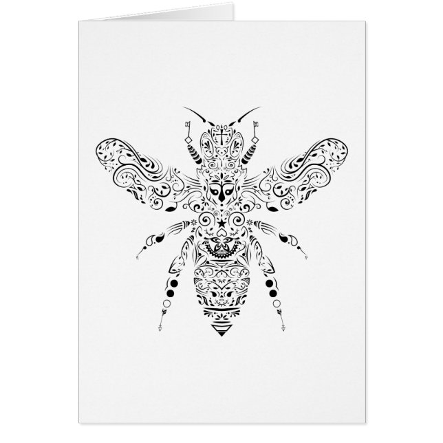 Cartão abelha de beleza (Frente)