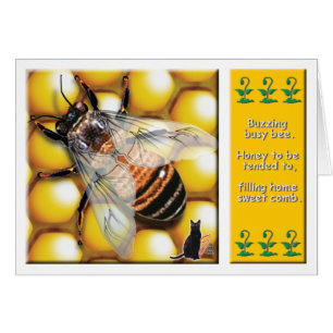 Cartão Abelha do mel