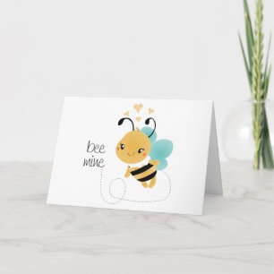 Cartão Abelha Mina Bumblebee Amarelo