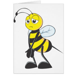 Cartão Abelha triste