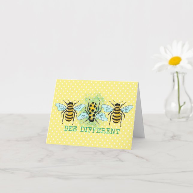 Cartão Abelhas de Bumble Diferente Trio (Planta pequena)