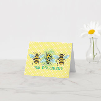 Cartão Abelhas de Bumble Diferente Trio