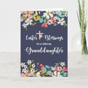 Cartão Abençoações da Páscoa da neta do Cristo Risen