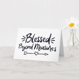 Cartão Abençoado Além Das Medidas, Gospel Diz Mero Cristo