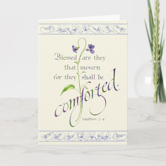Cartão Abençoados São Eles Que Choram (Frente)