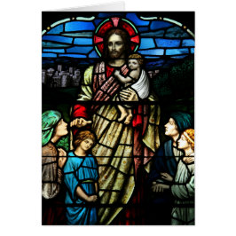 Cartão Abençoe a placa de vidro para crianças