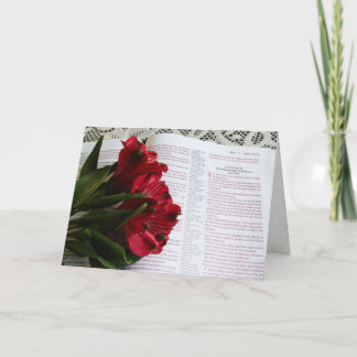 Cartão Abide in Ele: Uma Escritura de Fé